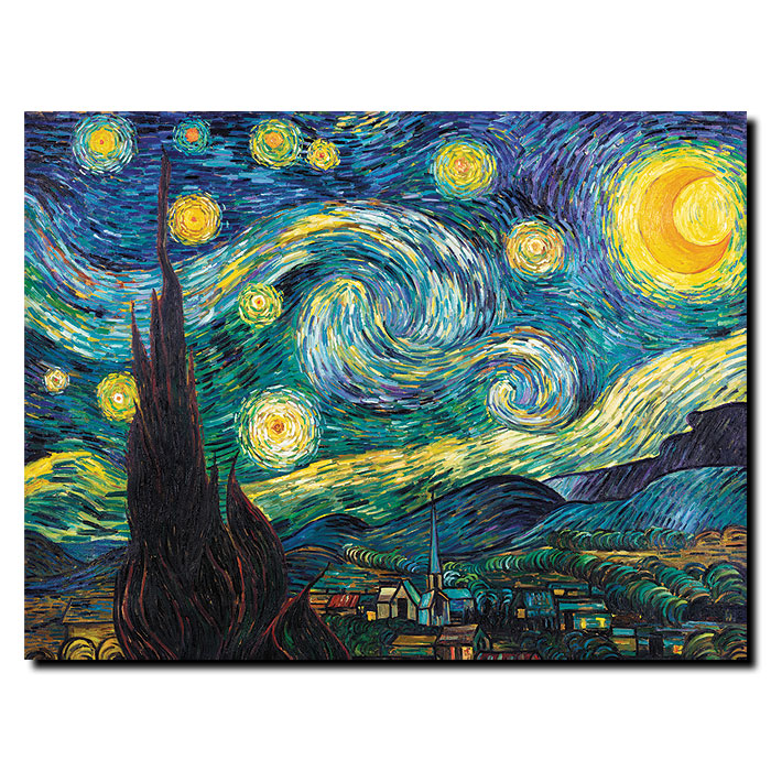Trademark Fine Art Vincent van Gogh Starry Night Canvas Art   Home