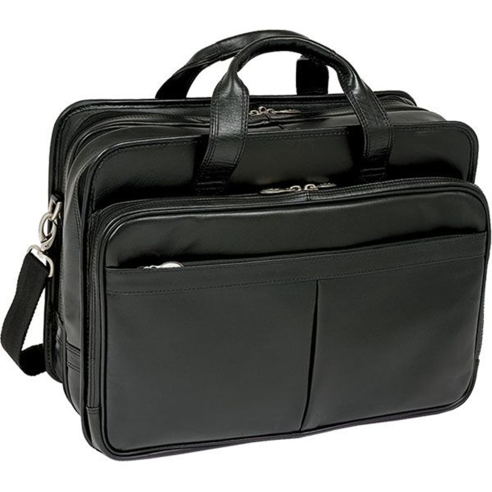 McKlein&reg; Walton 83985 Black Expandable Double Compartment Laptop Case w/ Removable Sleeve