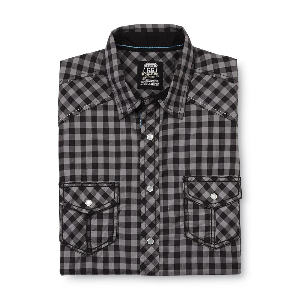 Route 66 Men's Western Shirt - Checkered
