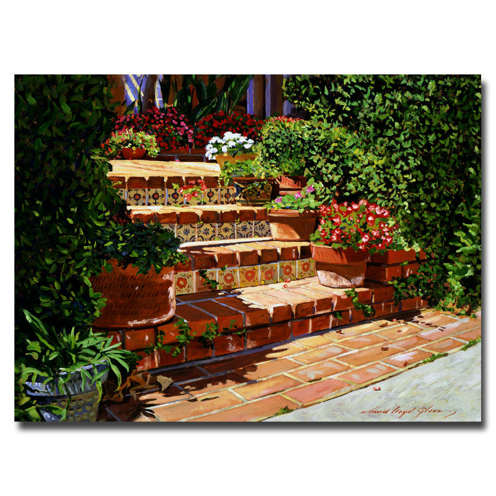 Trademark Global David Lloyd Glover 'A Spanish Garden' Canvas Art