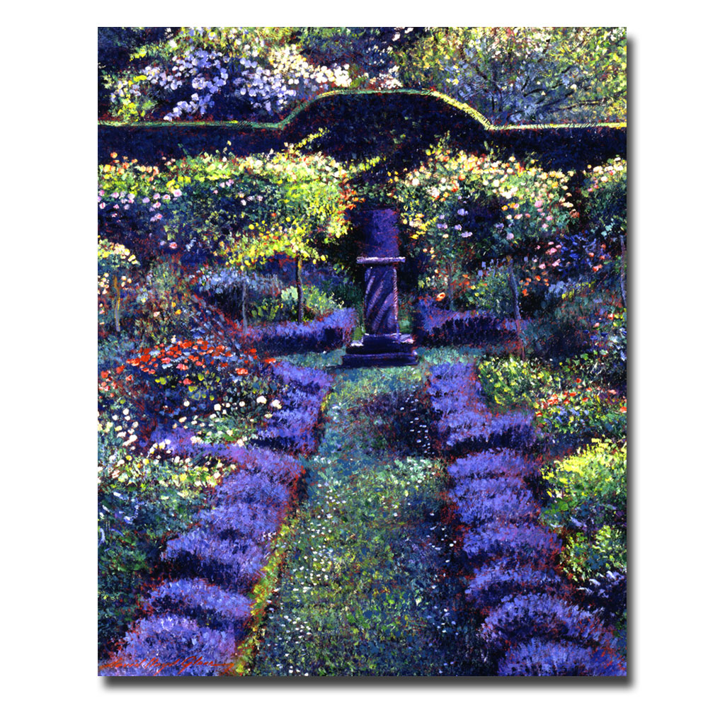 Trademark Global David Lloyd Glover 'Blue Garden Sunset' Canvas Art