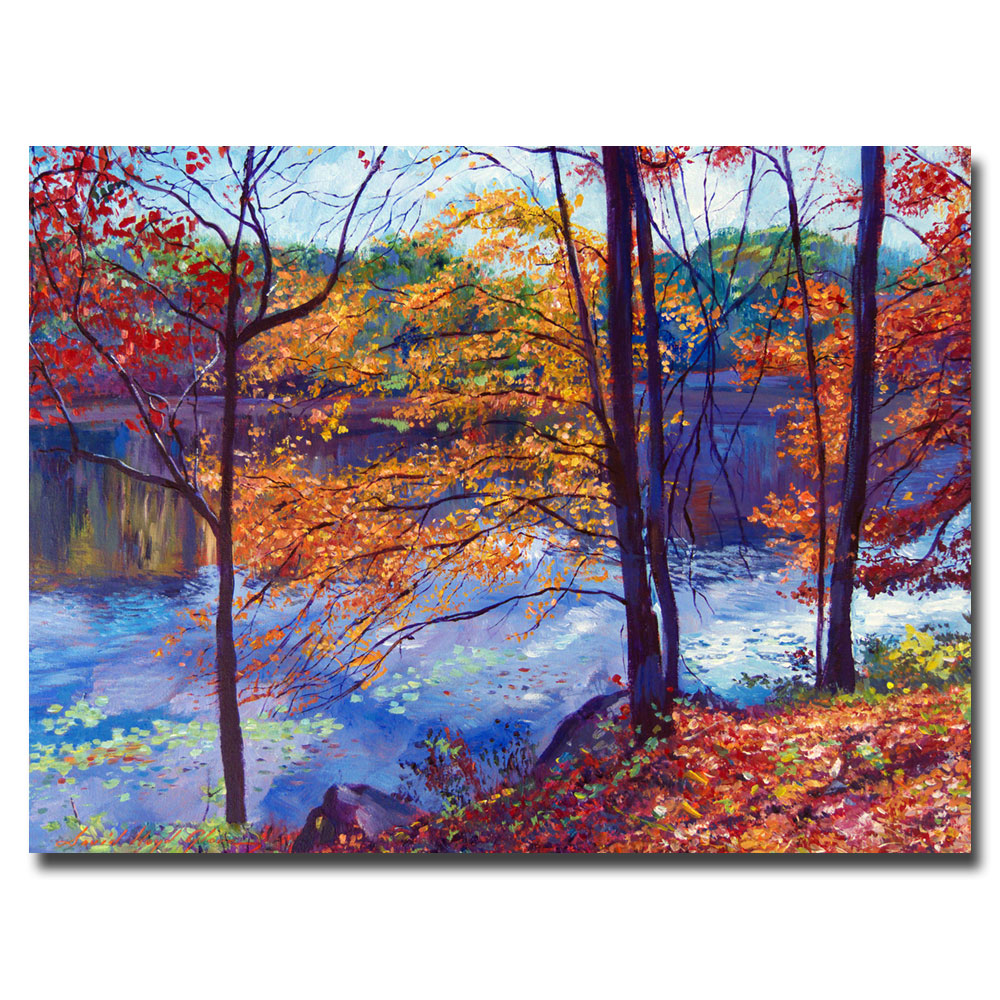 Trademark Global David Lloyd Glover 'Falling Leaves' Canvas Art