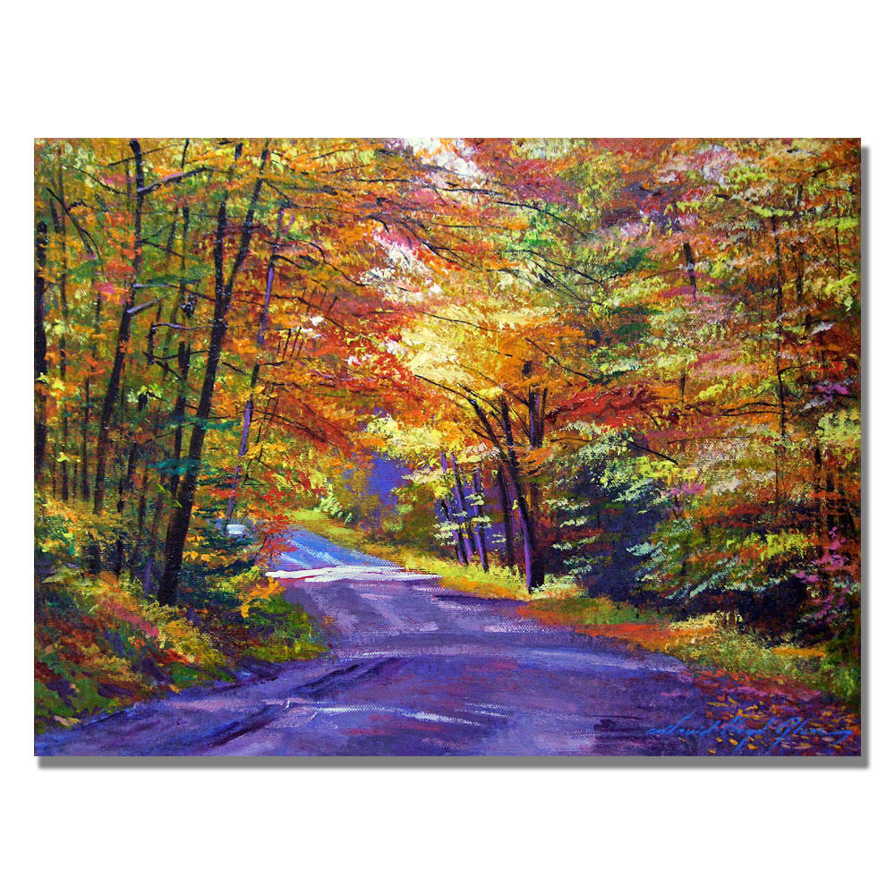 Trademark Global David Lloyd Glover 'New England Road' Canvas Art