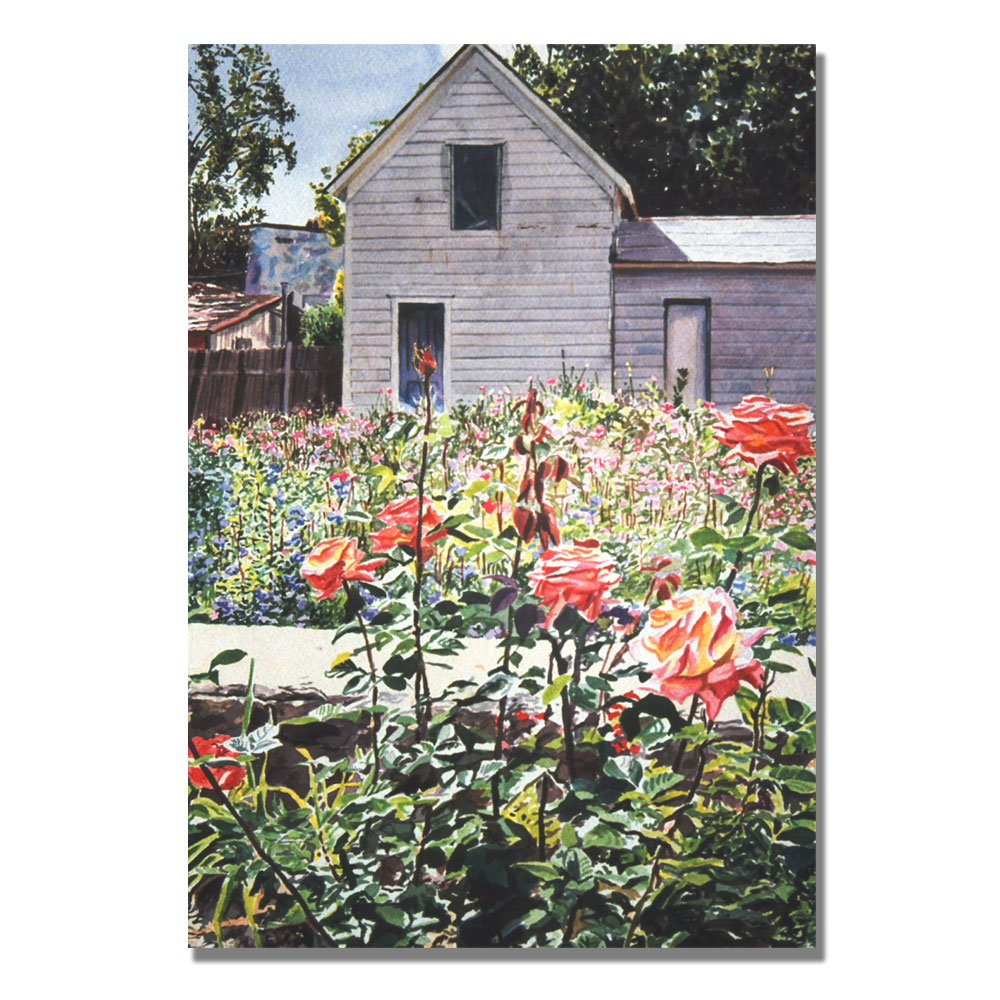 Trademark Global David Lloyd Glover 'Rose Garden' Canvas Art