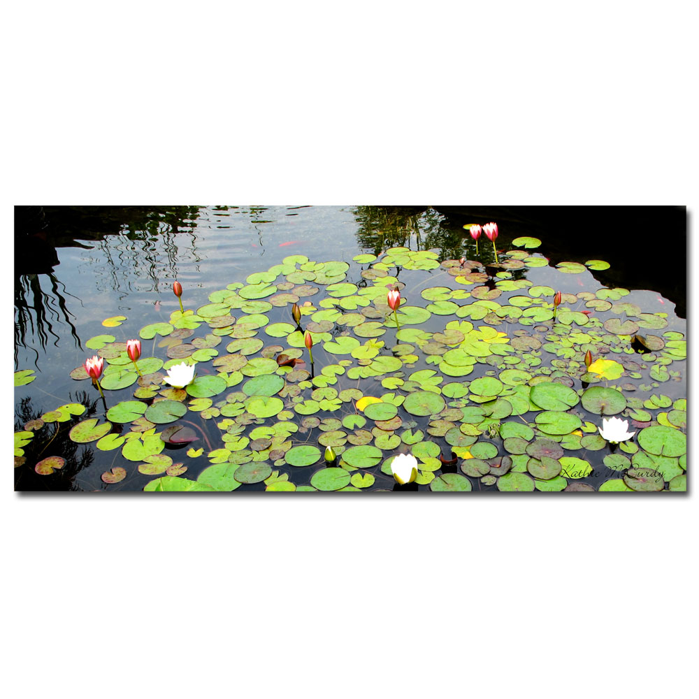 Trademark Global Kathie McCurdy 'Summer Lily Pond' Canvas Art