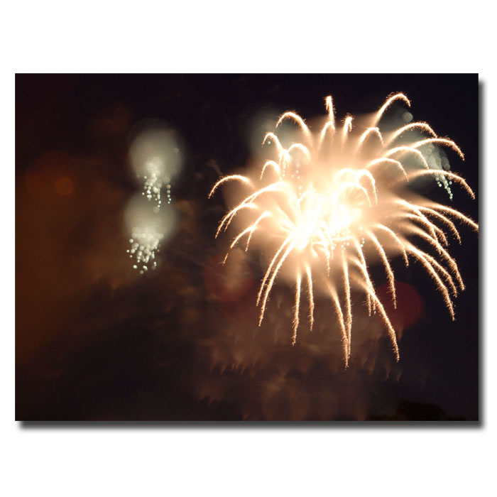 Trademark Global Kurt Shaffer 'Abstract Fireworks IV' Canvas Art