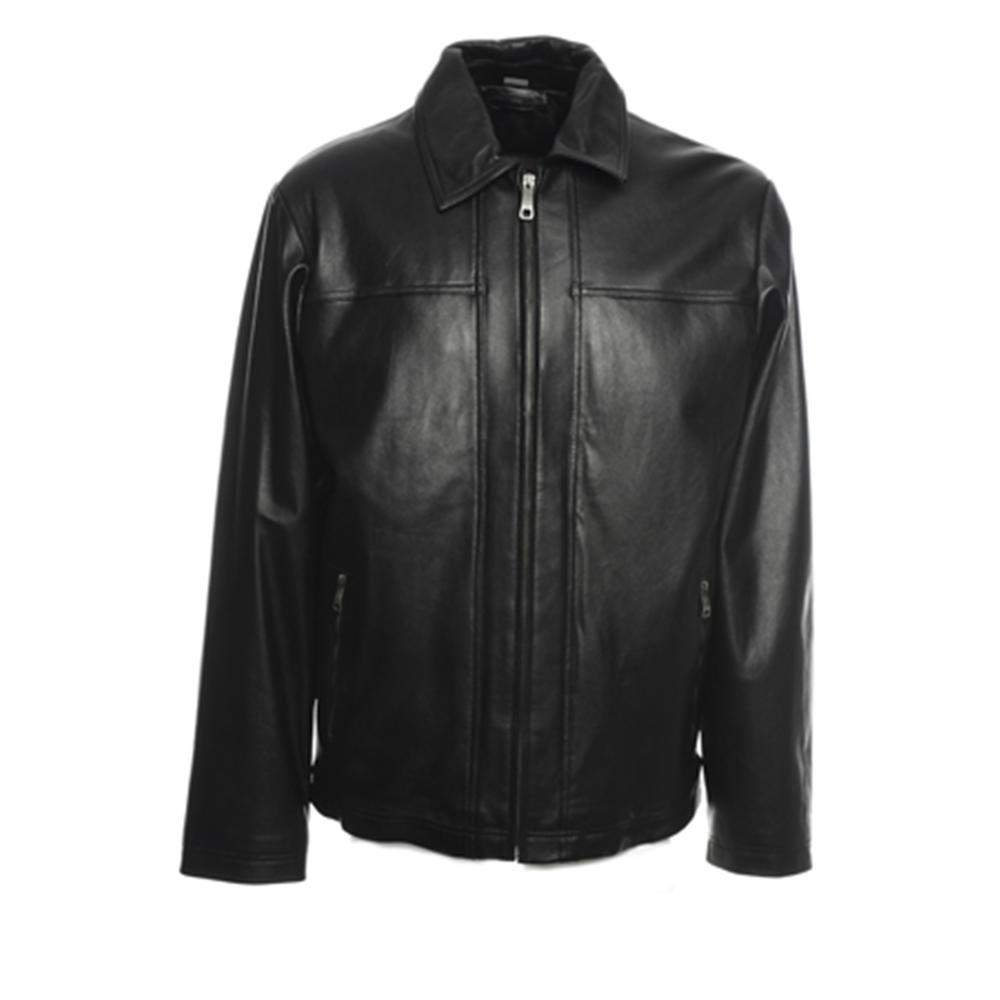 Excelled Men's Big and Tall Lambskin Straight Bottom Jacket - Online Exclusive