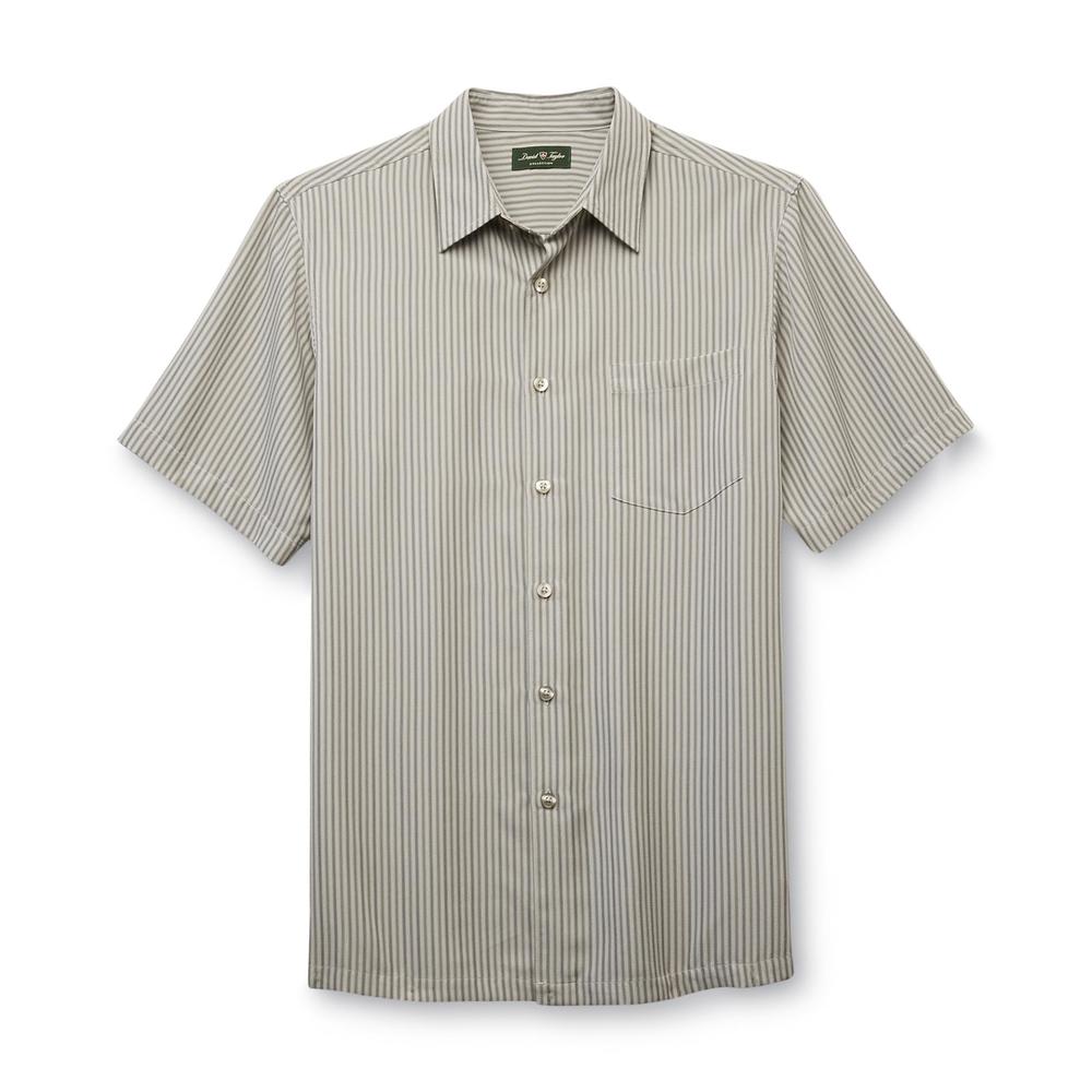 David Taylor Collection Men's Short-Sleeve Button-Front Shirt - Striped
