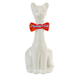 New Age Pet&reg; new age pet scoopy cat litter holder w/scoop,white (ind003w)
