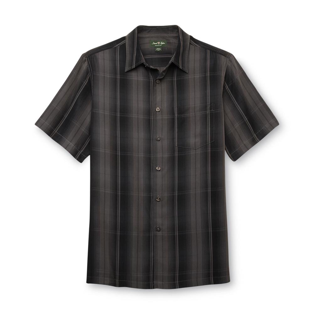 David Taylor Collection Men's Short-Sleeve Button-Front Shirt - Striped