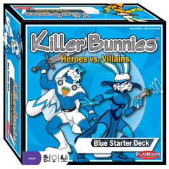 Playroom Entertainment Killer Bunnies Heroes vs. Villains Starter, Blue
