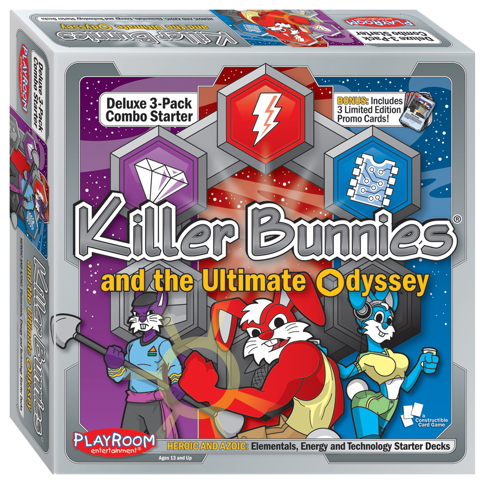 Playroom Entertainment Killer Bunnies Odyssey Starter Combo Heroic & Azoic