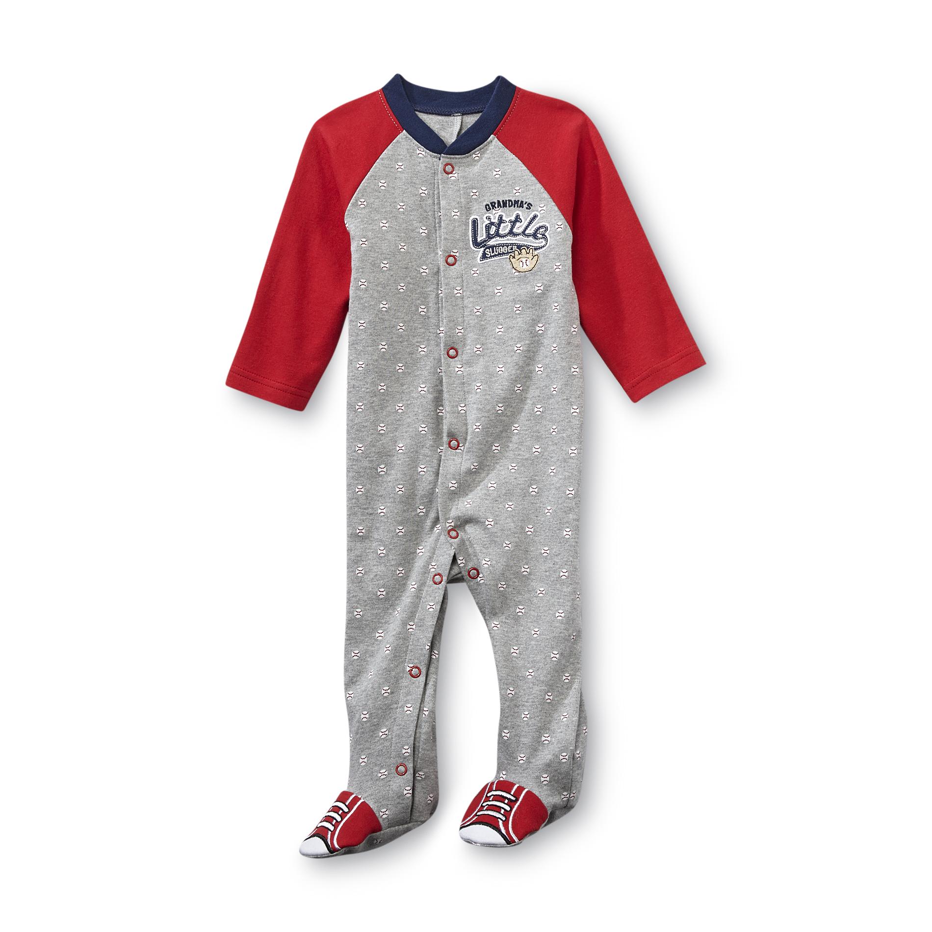 Little Wonders Newborn Boy's Sleeper Pajamas - Baseball