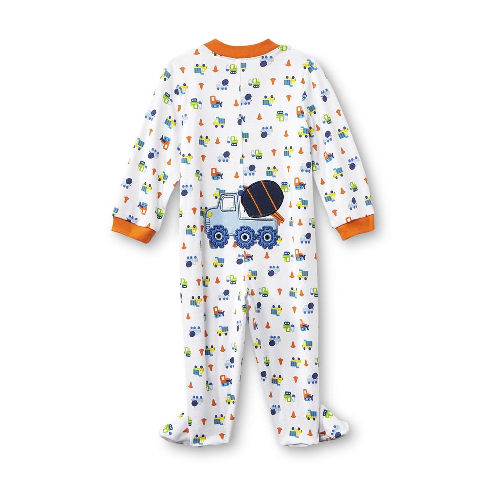Little Wonders Newborn Boy's Footed Pajamas - Trucks