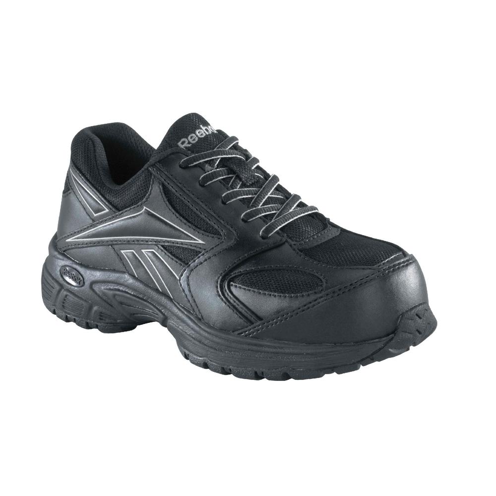 Reebok Work Men's Ateron Composite Toe Performance Cross Trainer RB4897 - Black and Silver