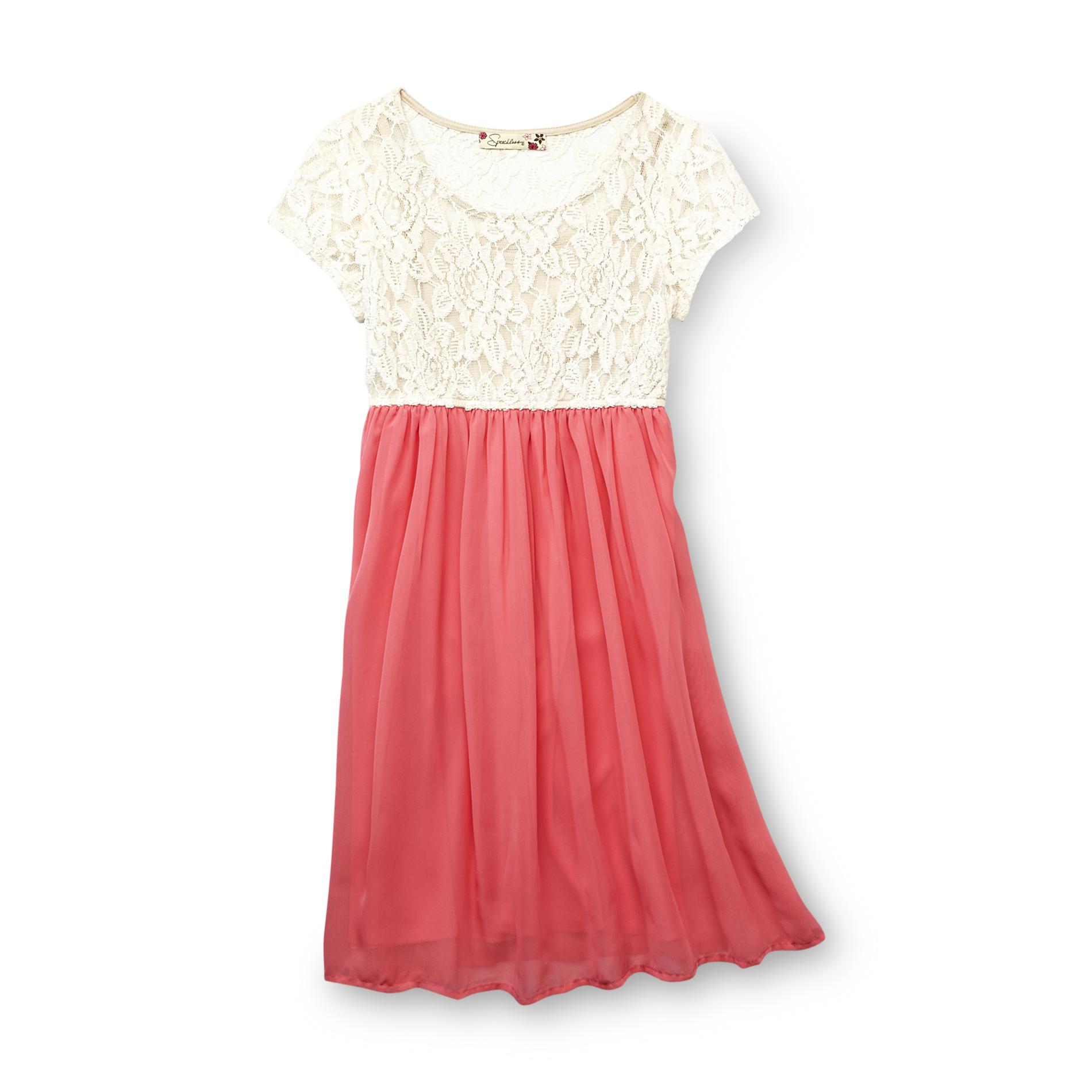Speechless Women's Short Sleeve Maxi Dress With Ruffles & Smocked Back - Flowy Casual Summer Dress - View #7