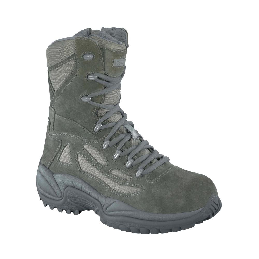 Reebok Work Men's Rapid Response Composite Toe 8" Boot RB8990 Wide Width Available - Sage Green