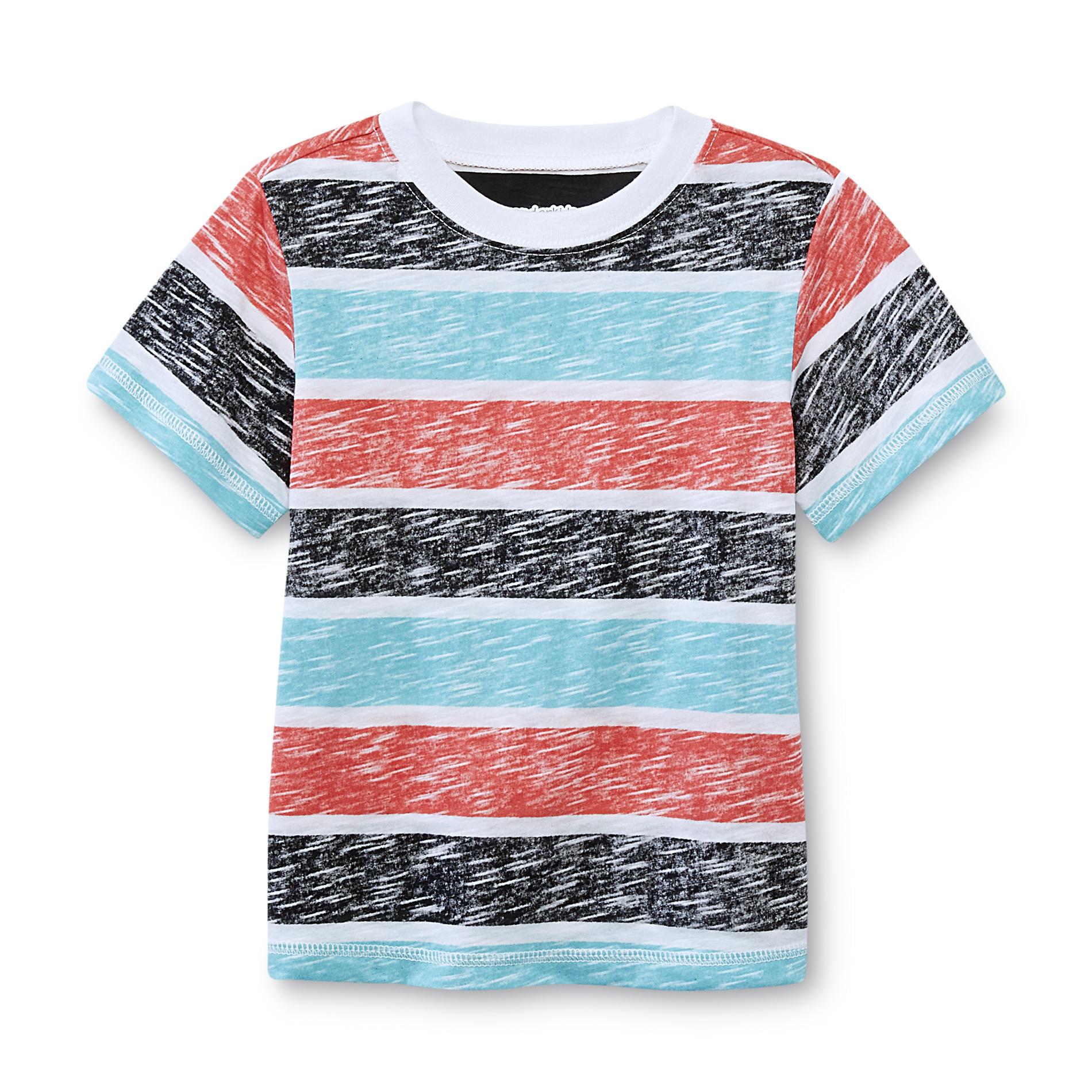 WonderKids Infant & Toddler Boy's T-Shirt - Chalkboard Stripes