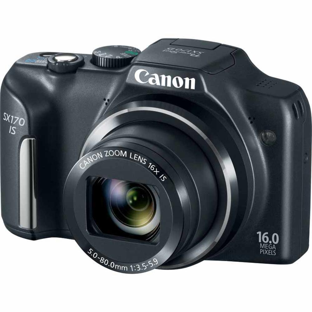 Canon 8410B001 16.0-Megapixel PowerShot SX170 IS Digital Camera Black