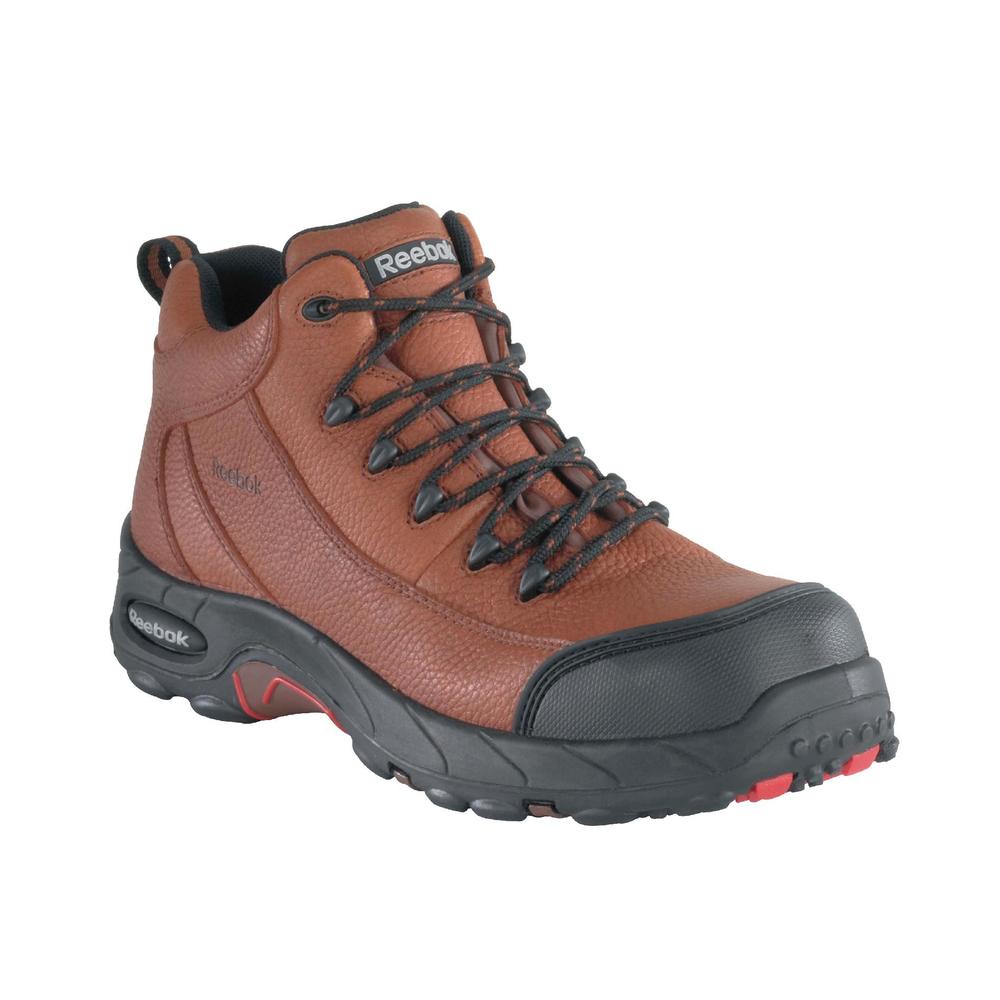 Reebok Work Men's Tiahawk Composite Toe Waterproof Work Sport Hiker RB4444 Wide Width Available - Brown