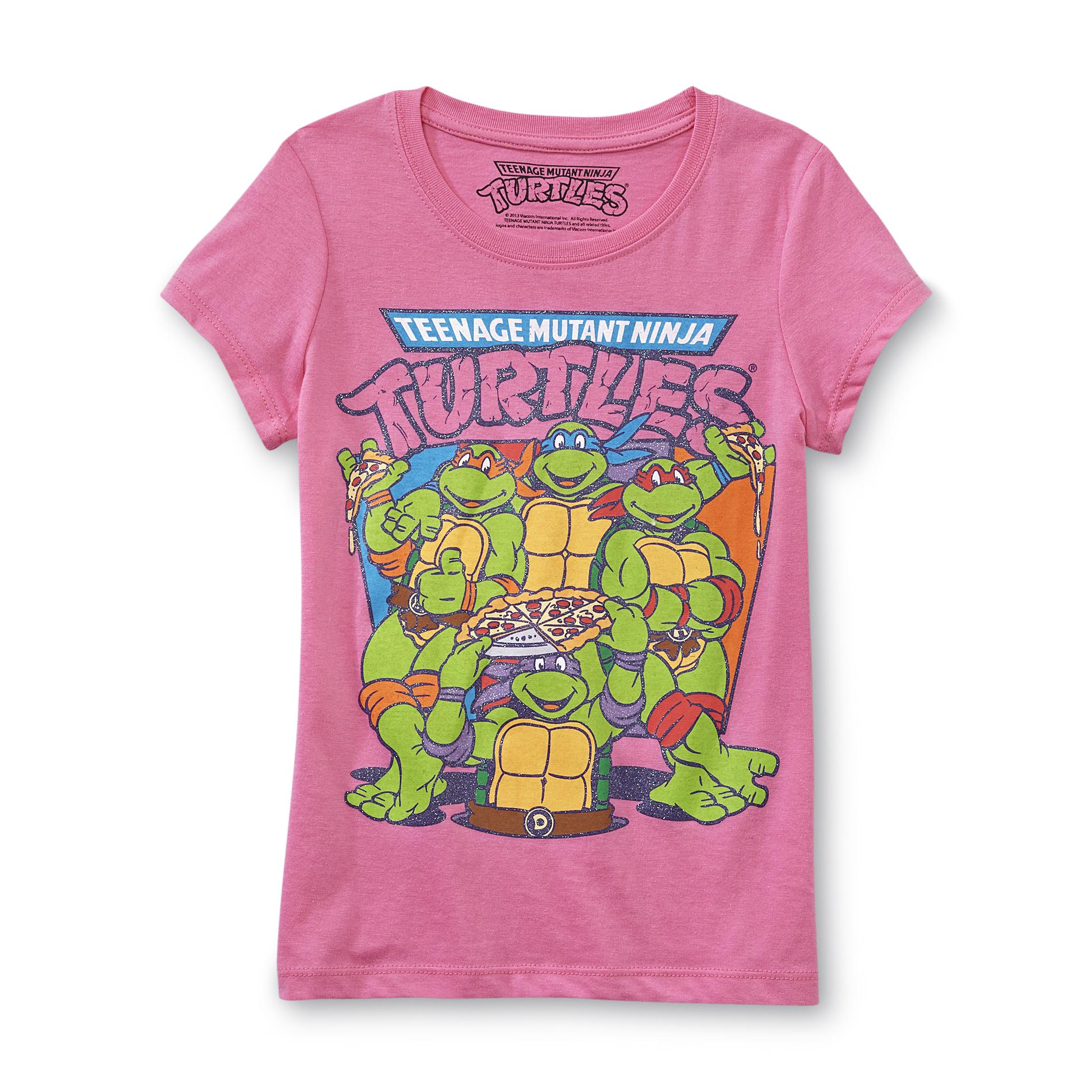 Nickelodeon Girl's Graphic T-Shirt - Teenage Mutant Ninja Turtles