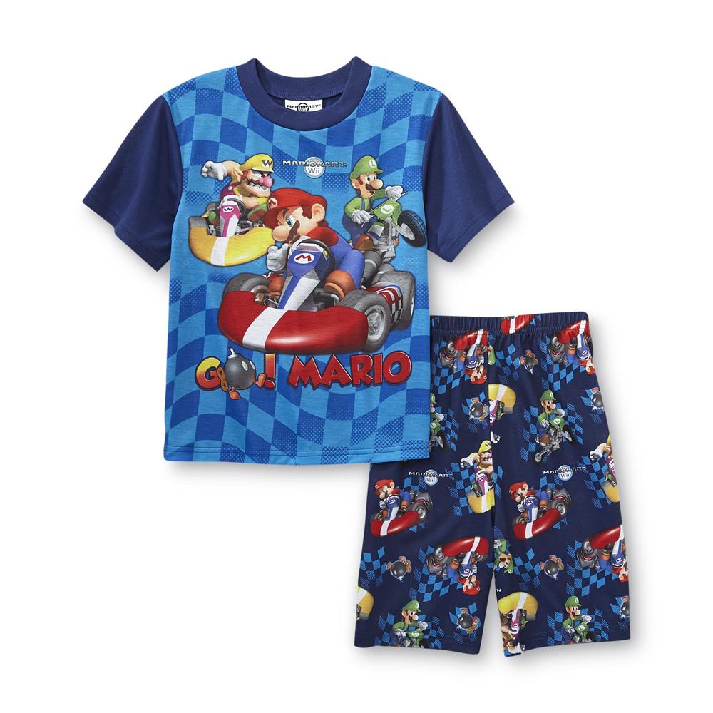 Nintendo Mario Kart Boy's Pajama Shirt & Shorts - Racers
