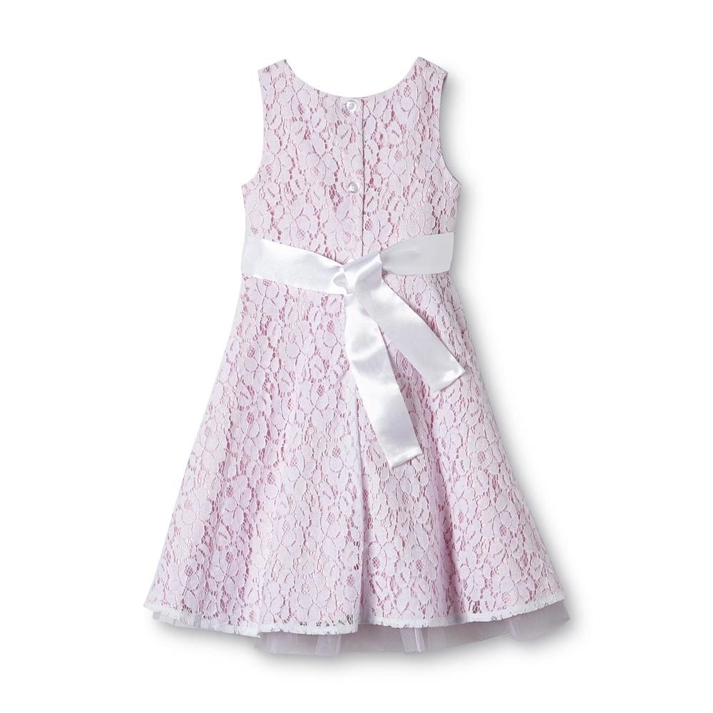 Holiday Editions Girl's Satin Dress - Floral