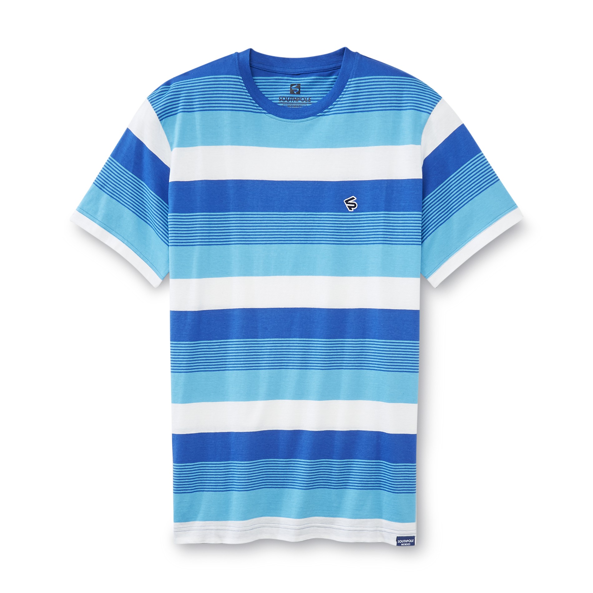 Southpole Young Men's Embroidered Logo T-Shirt - Striped