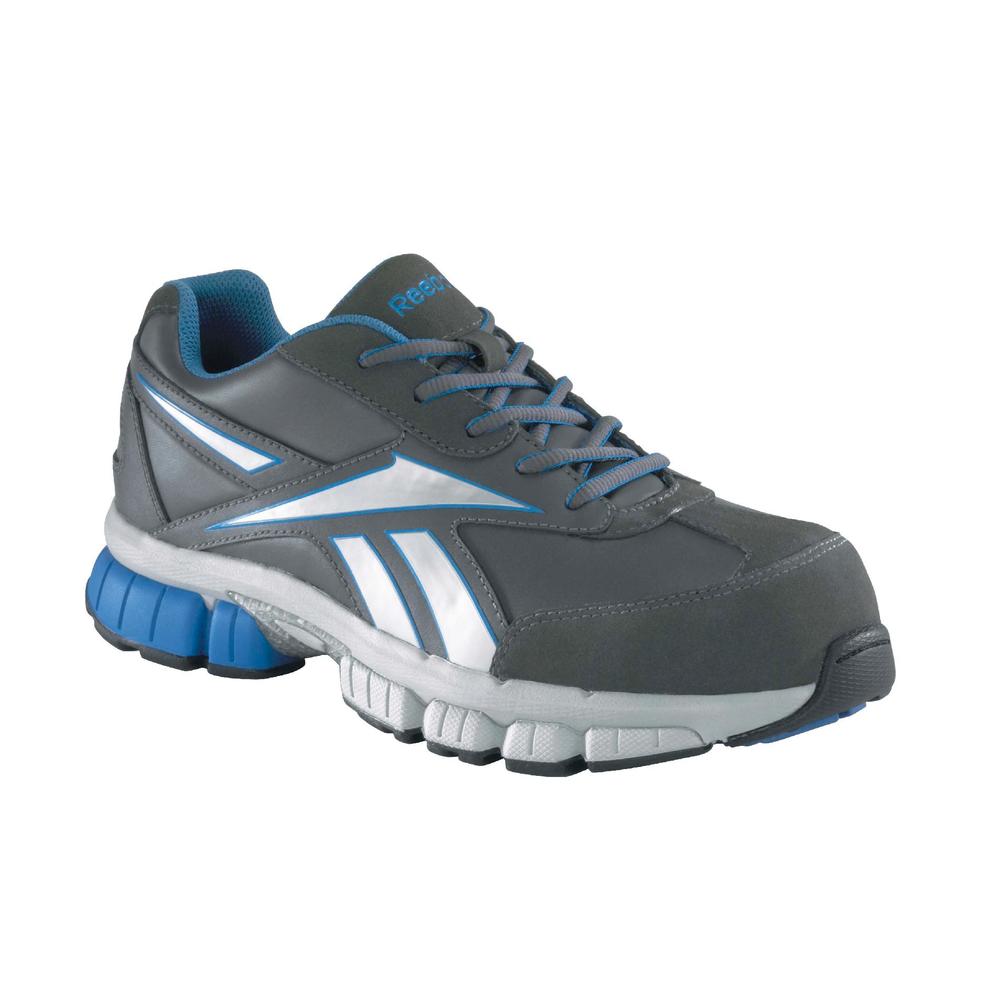 Reebok Work Men's Ketia Gray/Blue Composite Toe Performance Cross Trainer RB4891 - Wide Width Available