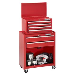Craftsman Home Series 6-Drawer Tool Center - Red