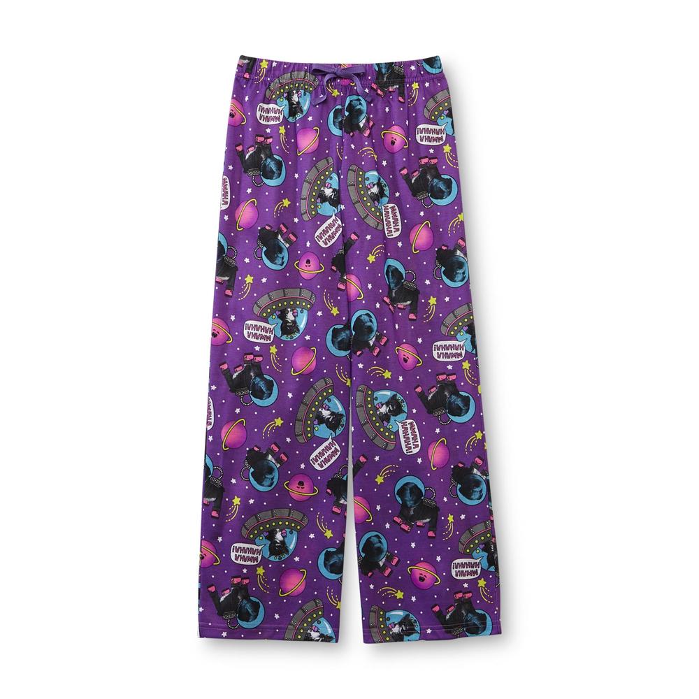 Joe Boxer Girl's Pajama Top  Pants & Shorts - Puppy Astronaut
