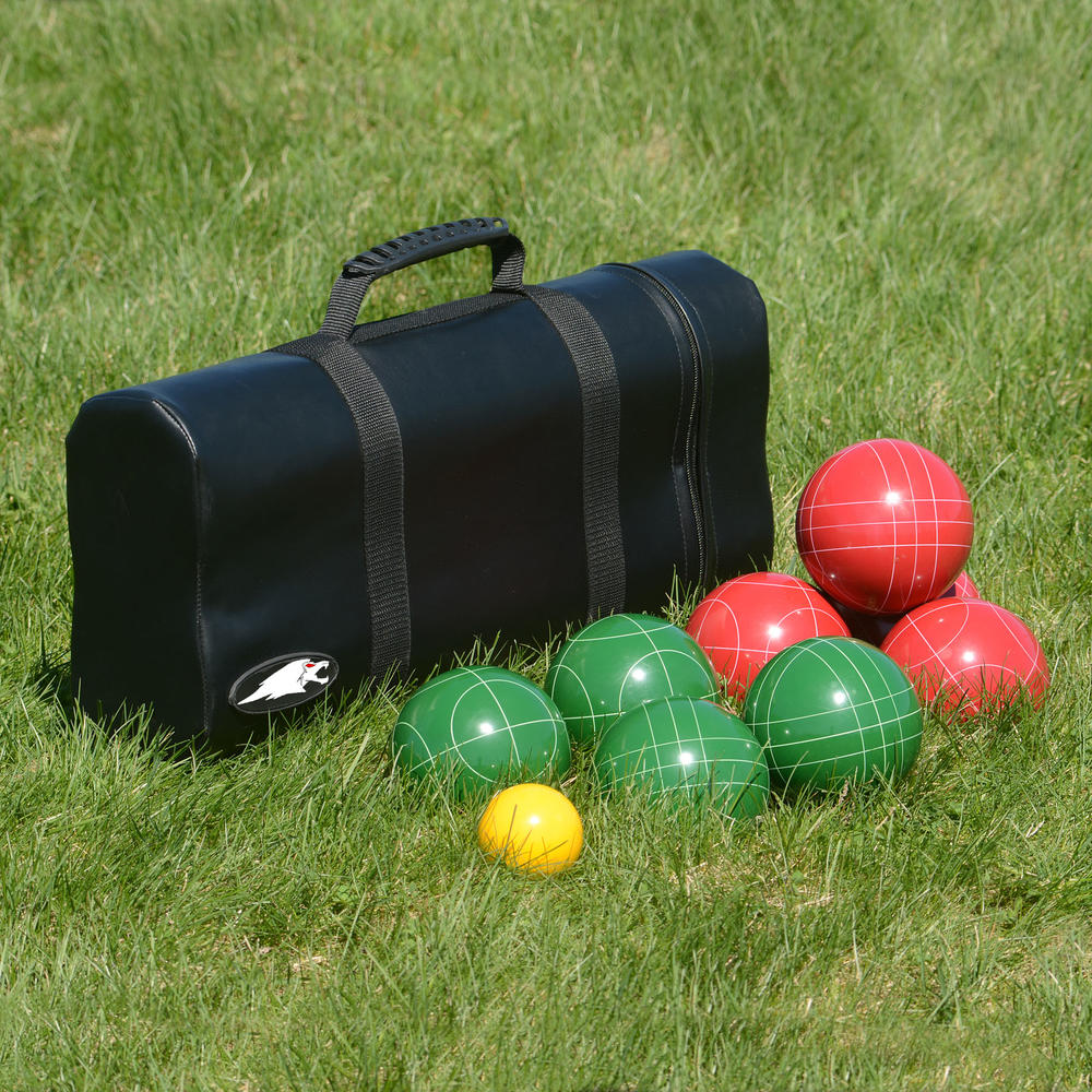Lion Sports Best 107mm Tournament Resin Bocce Set in Tube Case