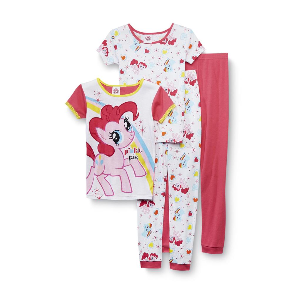 My Little Pony Girl's 2 Pajama Shirts & 2 Pants -
