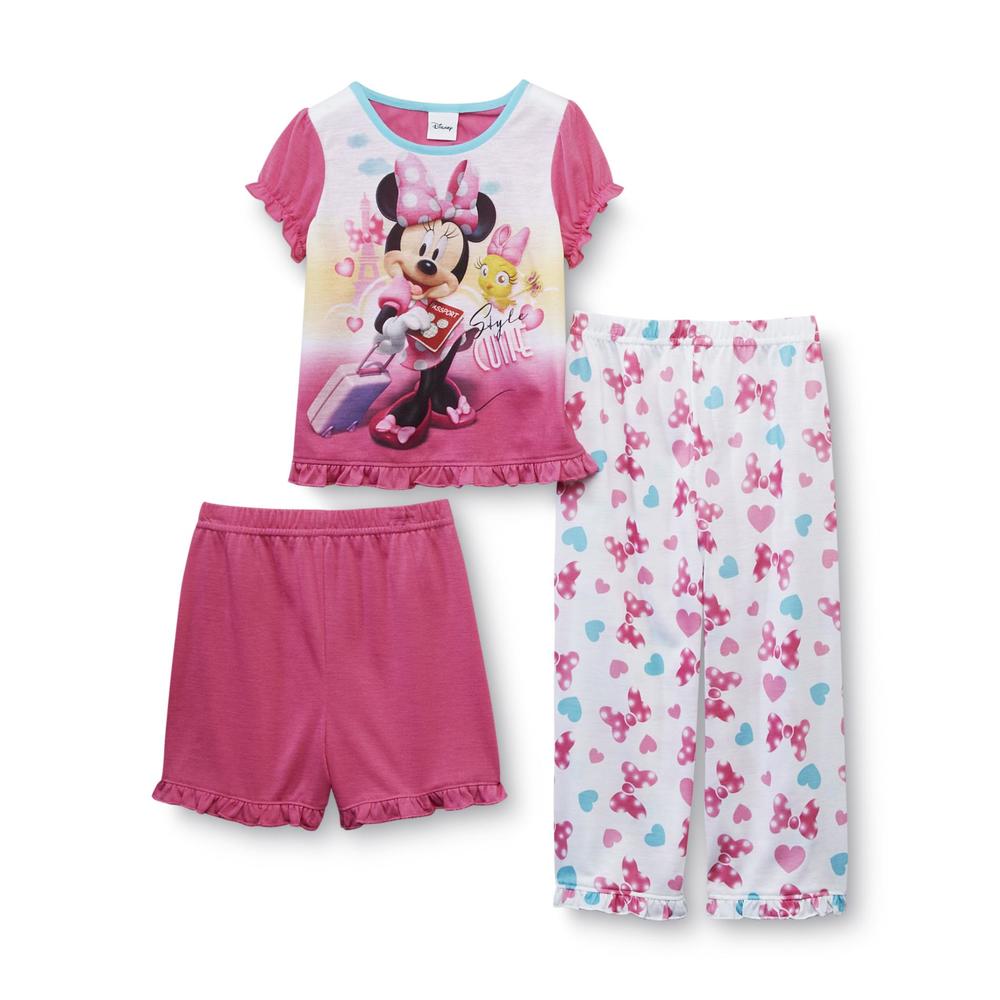 Disney Toddler Girl's Pajama Shirt  Shorts & Pants - Minnie Mouse