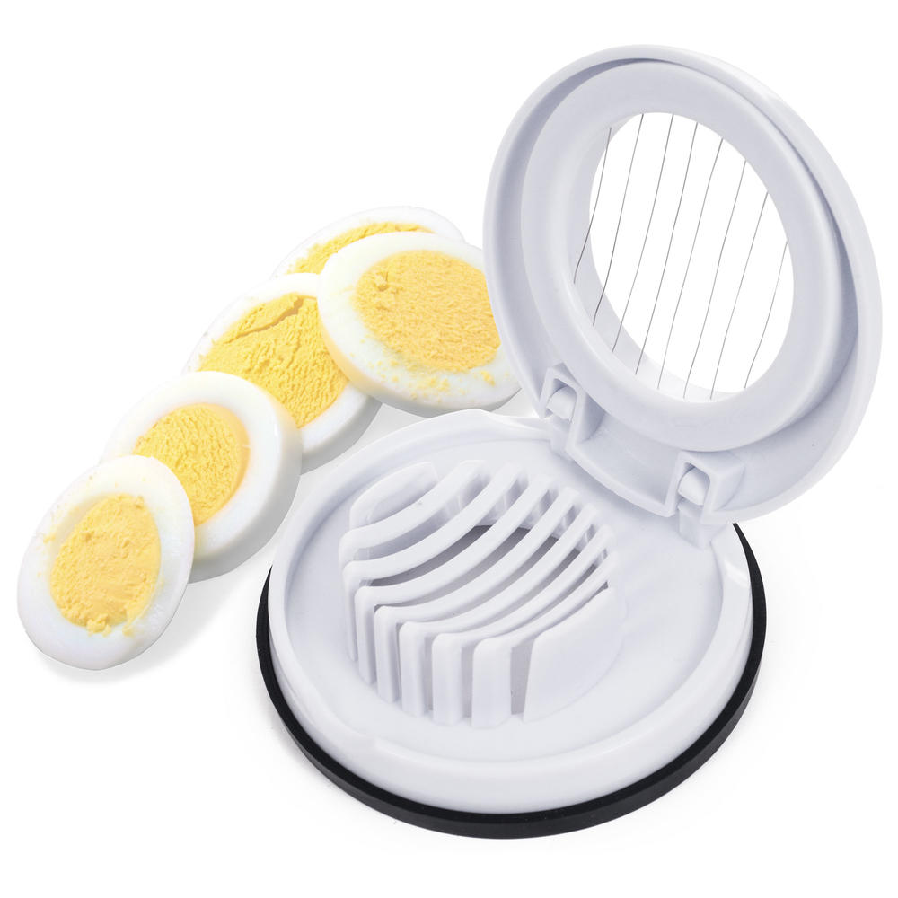 Eggies Egg Slicer with Steel Cutting Wires and Nonslip base