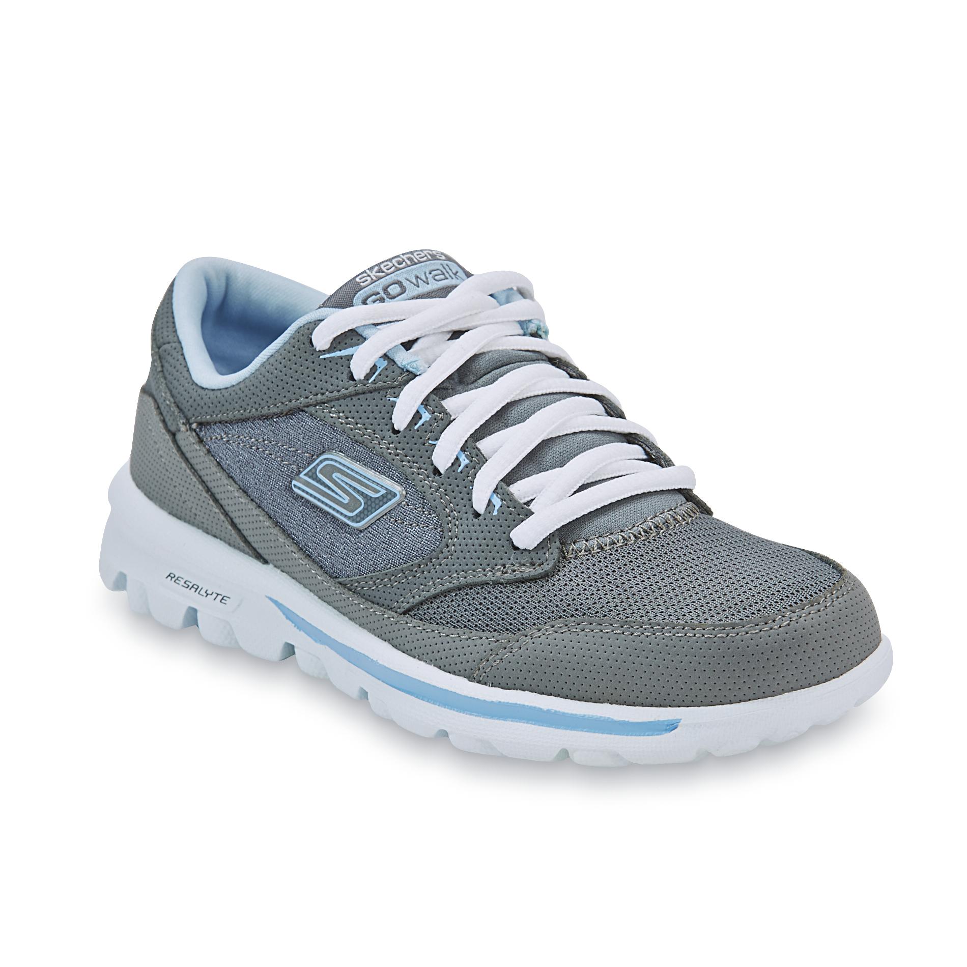 Skechers Women's GOBaby Walking Athletic Shoe - Grey/Blue