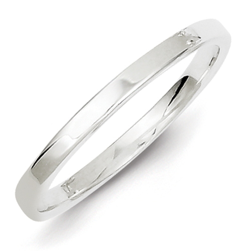 Sterling Silver 2mm Flat Band Ring