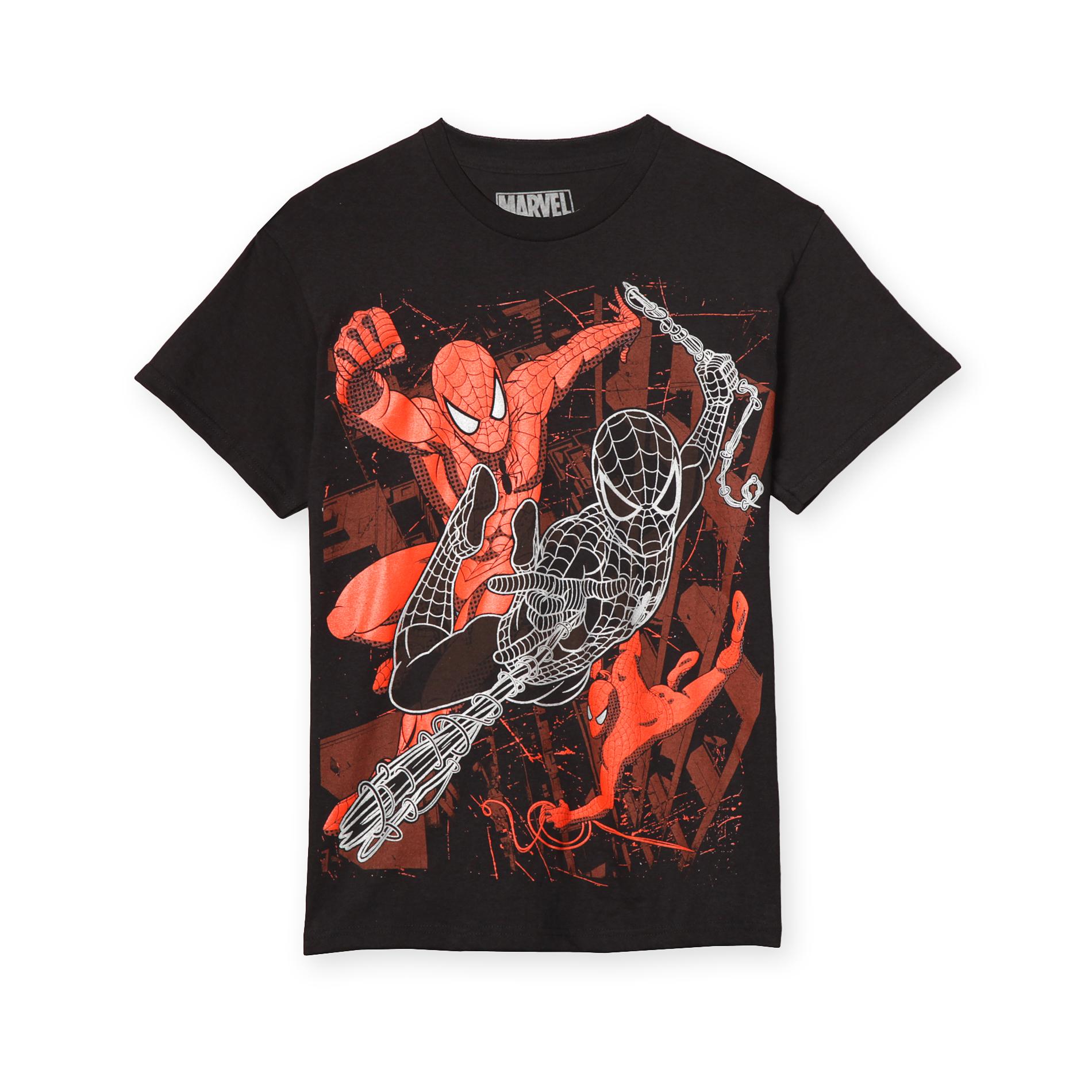 Marvel Young Men's Spider-Man Graphic T-Shirt - Swinging