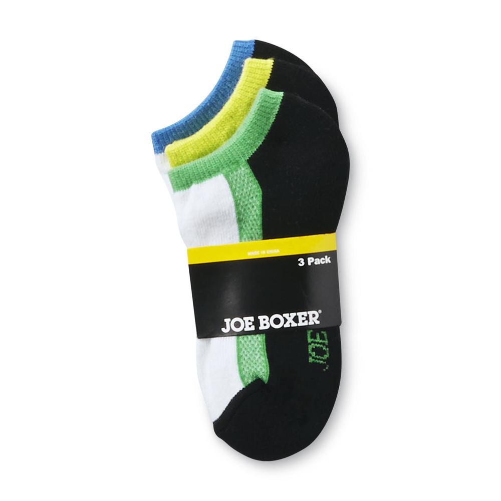 Joe Boxer Boy's 3 Pairs No Show Socks