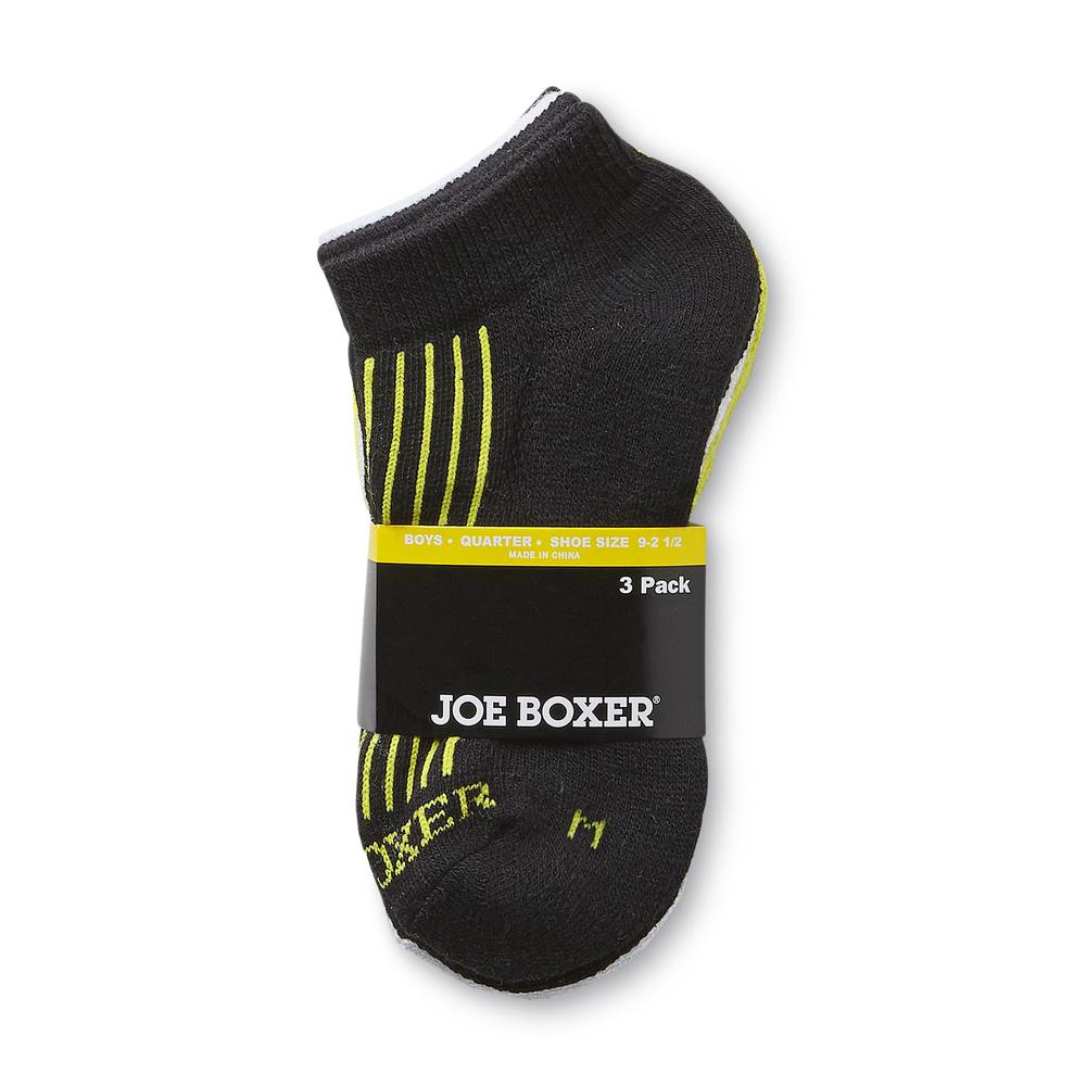 Joe Boxer Boy's 3 Pairs Quarter Socks