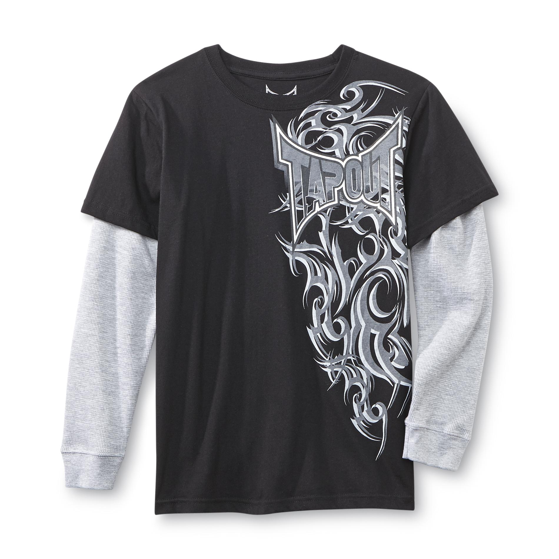 TapouT Boy's Long-Sleeve Graphic T-Shirt - Cross