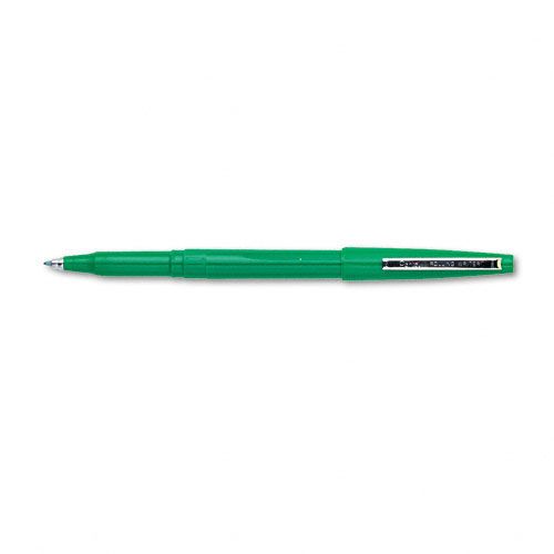 Pentel PENR100D Rolling Writer Stick Roller Ball Pen  .8mm  Green Barrel  Green Ink  Dozen