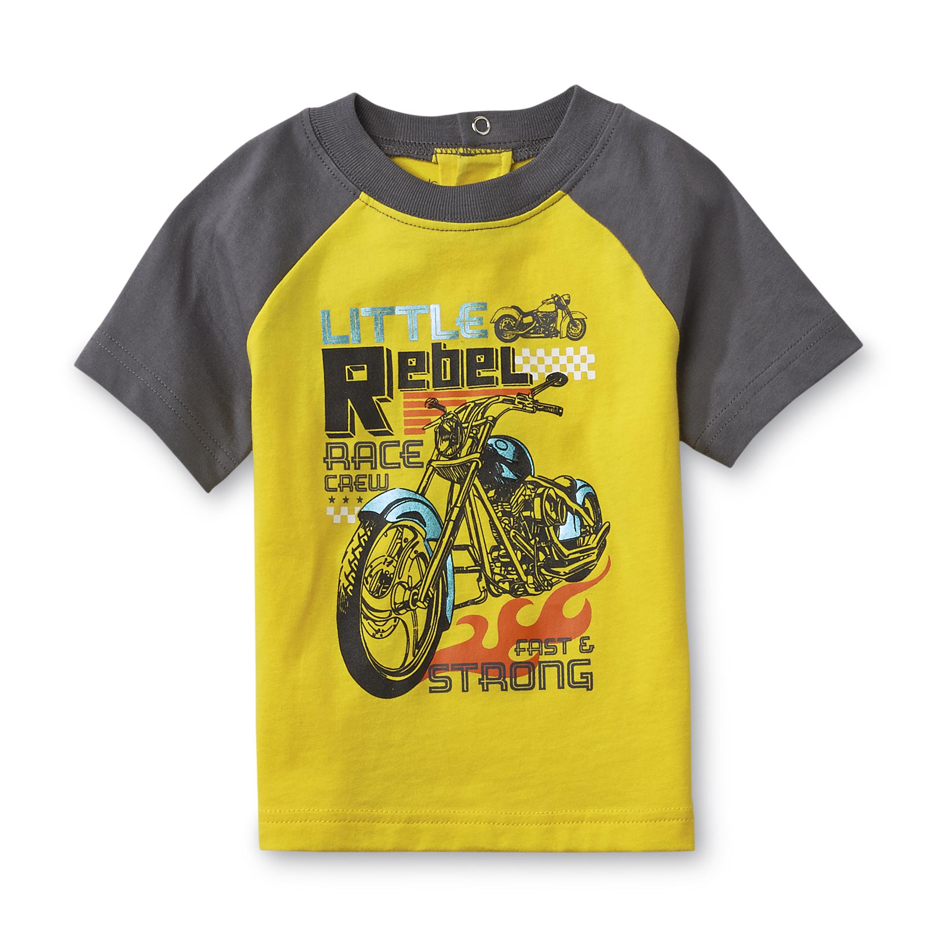 WonderKids Infant & Toddler Boy's Raglan Graphic T-Shirt - Motorcycle