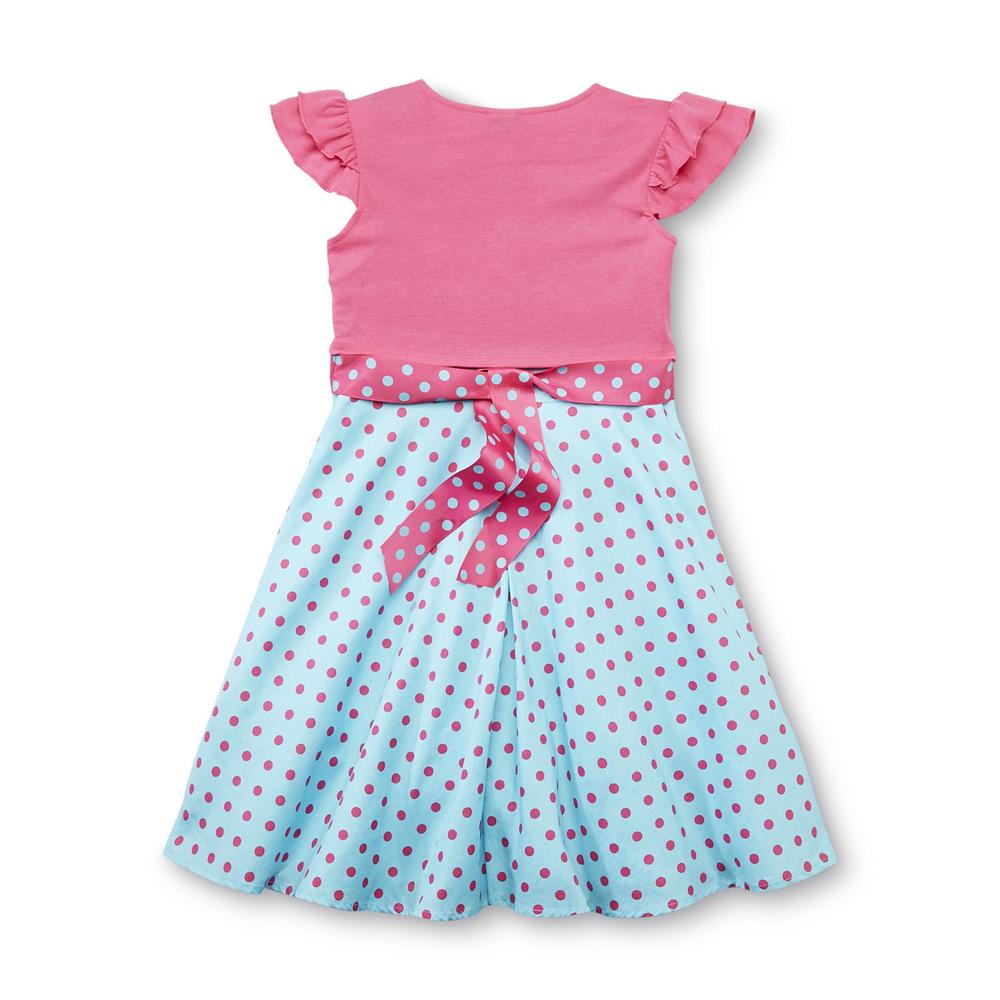 Holiday Editions Girl's Shrug & Sleeveless Dress - Polka Dots