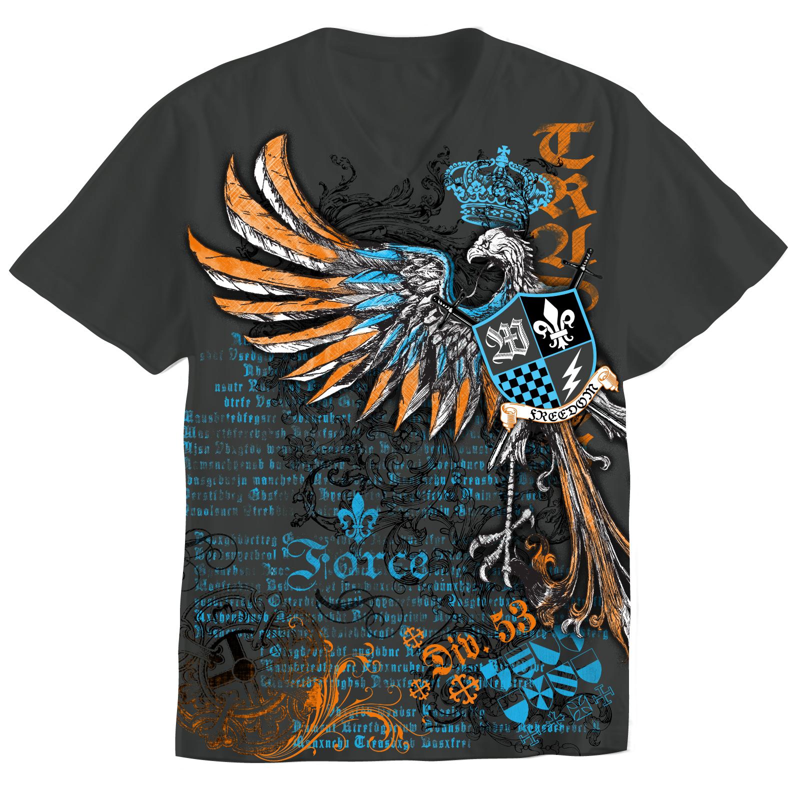 SK2 Boy's V-Neck Graphic T-Shirt - Phoenix