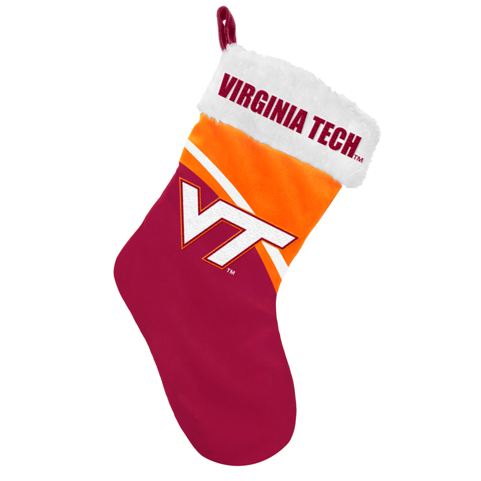 Forever Collectibles NCAA Virginia Tech Hokies Swoop Logo Stocking