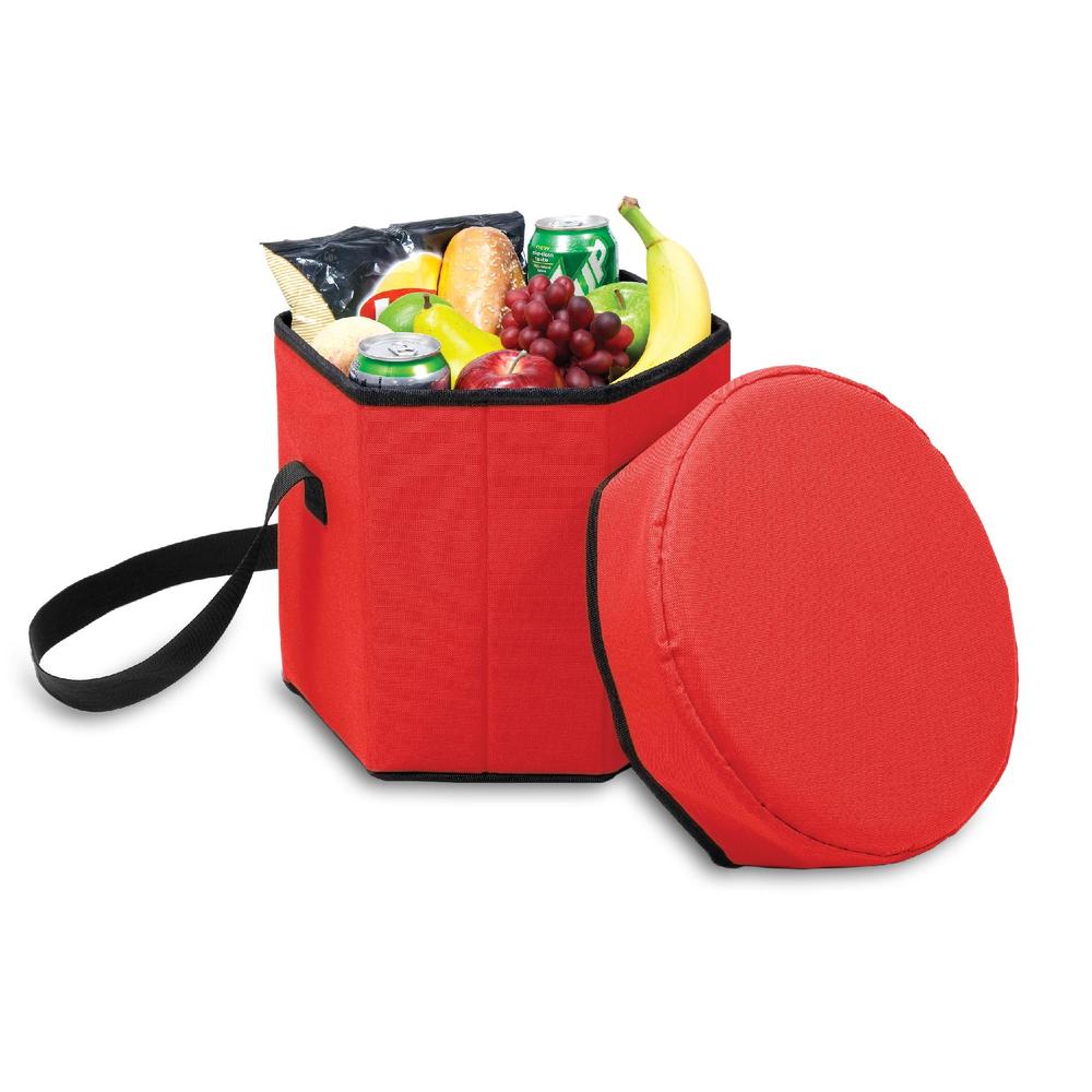 Picnic Time Bongo Portable Cooler & Seat - Red