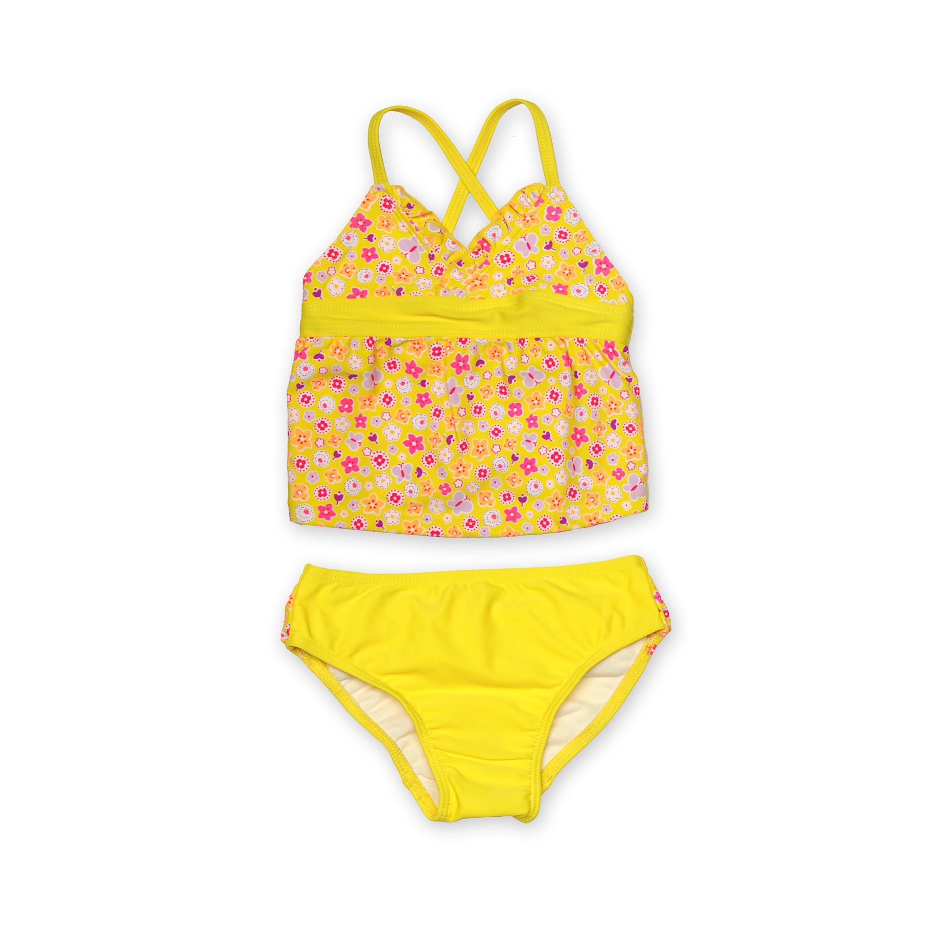Joe Boxer Infant & Toddler Girl's Ruffled Bikini - Flowers