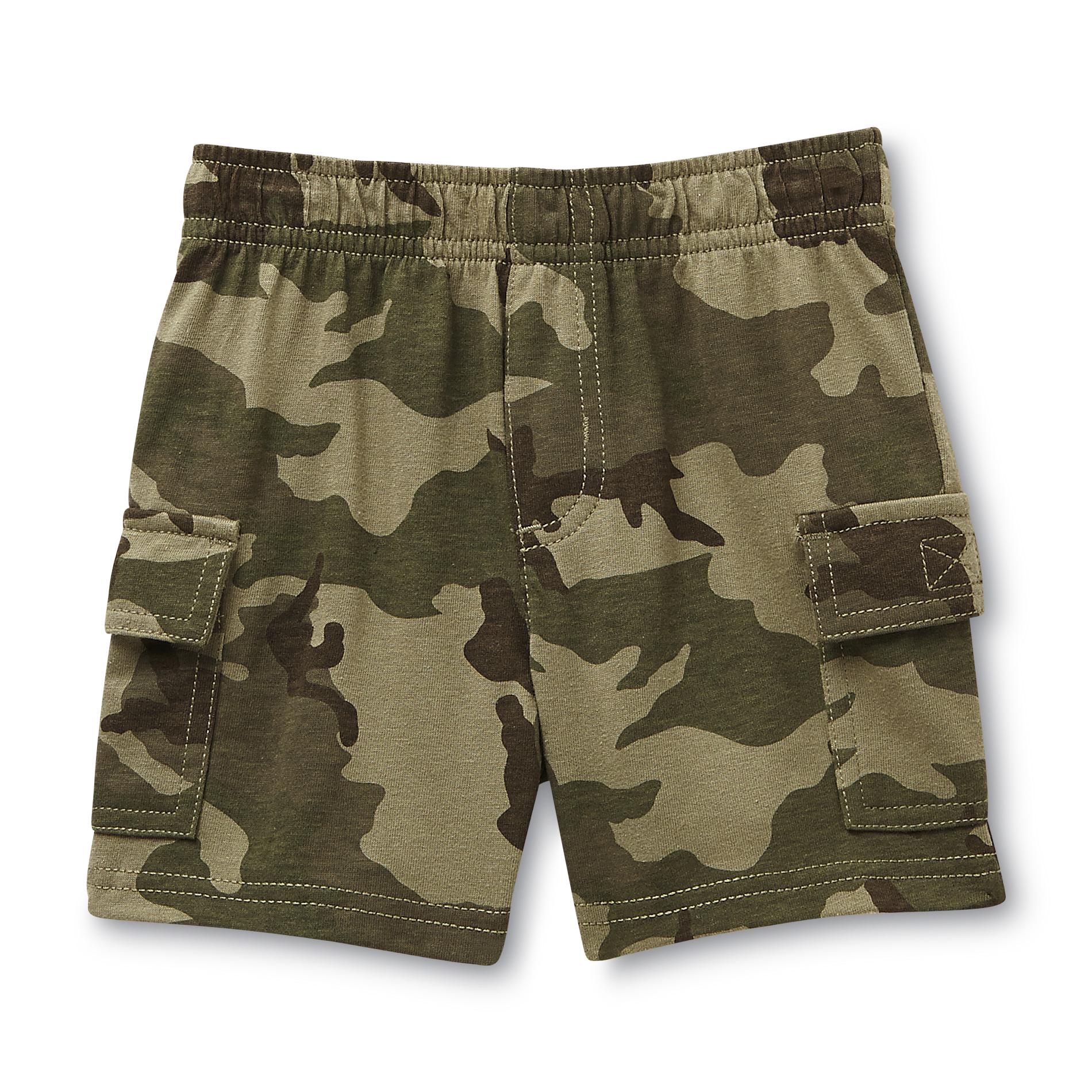WonderKids Infant & Toddler Boy's Jersey Knit Cargo Shorts - Camouflage