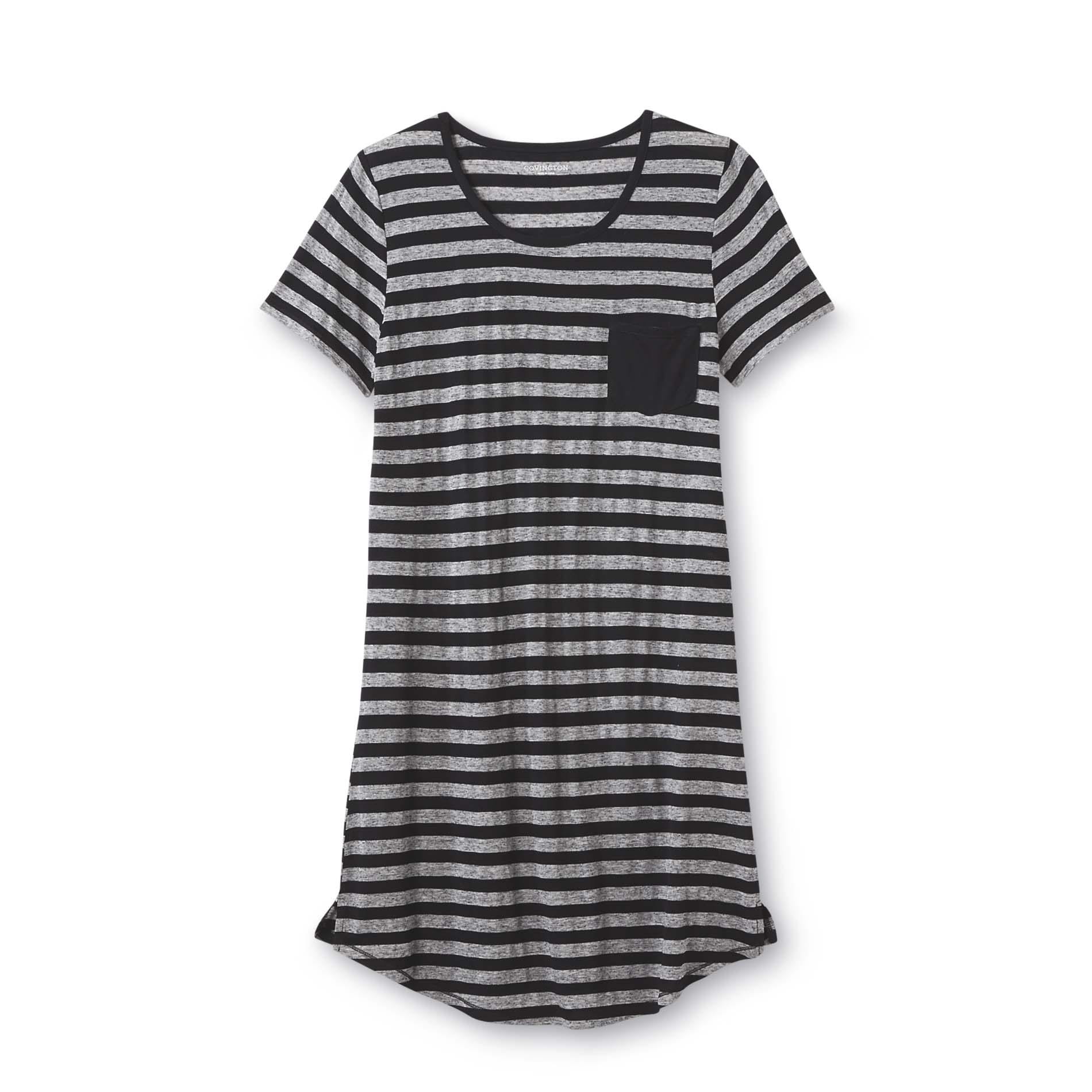 Covington Women's Short-Sleeve Sleep Shirt - Striped
